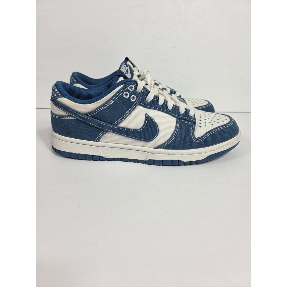 Nike Dunk Low SE Sashiko Industrial Blue/White Sneakers Men Sz 8